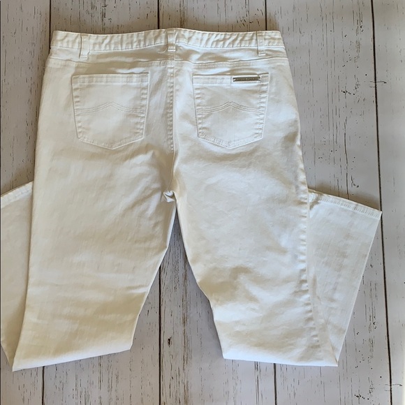 Michael Kors White Denim Capri/Cropped Pants Size 10 - Picture 5 of 8